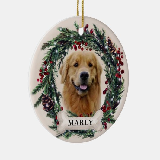 Gepersonaliseerde huisversiering, Kerstmis 2022 Keramisch Ornament (Rechts)