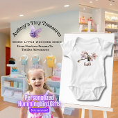 Gepersonaliseerde Hummingbird Baby Bodysuit