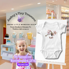 Gepersonaliseerde Hummingbird Baby Bodysuit