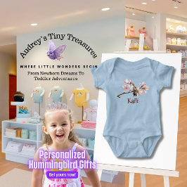 Gepersonaliseerde Hummingbird Baby Bodysuit