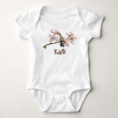 Gepersonaliseerde Hummingbird Baby Bodysuit (Voorkant)