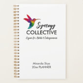 Gepersonaliseerde Hummingbird Business Logo Planner (Voorkant)