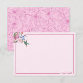 Gepersonaliseerde Hummingbird Note Cards 3.5 x 5 Notitiekaartje (Voorkant / Achterkant)