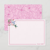 Gepersonaliseerde Hummingbird Note Cards 3.5 x 5 Notitiekaartje (Voorkant / Achterkant)