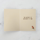 Gepersonaliseerde Hummingvogels Birthday Kaart (Binnen)