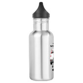 Gepersonaliseerde humoristische camping-thema waterfles (Links)