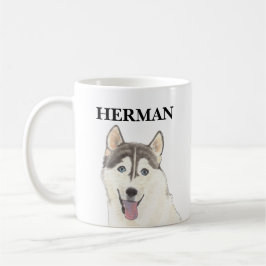 Gepersonaliseerde Husky Dog Koffiemok