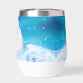 Gepersonaliseerde Husky hond met bergen (Achterkant)