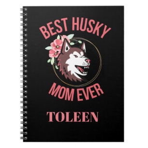 Gepersonaliseerde Husky mama, Dog mama Notitieboek