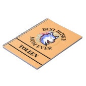 Gepersonaliseerde Husky mama, Dog mama Notitieboek (Linkerzijde)