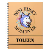 Gepersonaliseerde Husky mama, Dog mama Notitieboek (Voorkant)