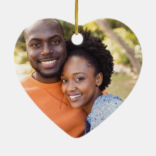 Gepersonaliseerde huwelijkscadeau - echtparen Getr Keramisch Ornament (Achterkant)