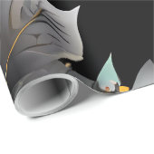 Gepersonaliseerde huwelijkscadeau Goud & Zilver Cadeaupapier (Rol Hoek)