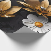 Gepersonaliseerde huwelijkscadeau Goud & Zilver Cadeaupapier (Hoek)