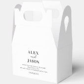 Gepersonaliseerde Huwelijkscadeaus Moderne bruilof Bedankdoosjes (Open)