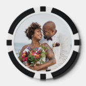 Gepersonaliseerde huwelijksfoto Goed voor één Drin Poker Chips (Voorkant)