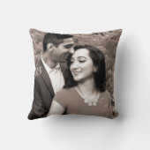 Gepersonaliseerde huwelijkskussens met geïnkte kun kussen (Achterkant)