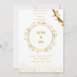 Gepersonaliseerde huwelijksuitnodigingen | Elegant Kaart