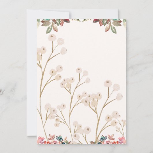 Gepersonaliseerde huwelijksuitnodigingen met uw fo kaart (Achterkant)