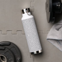 Gepersonaliseerde hydratatie met trendy patroon