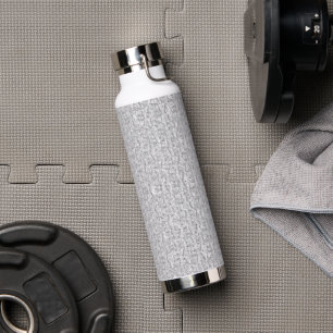 Gepersonaliseerde hydratatie met trendy patroon waterfles