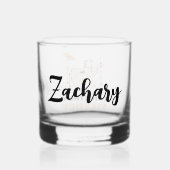 Gepersonaliseerde I Destroy Silence Funny Drummer Whisky Glas (Achterkant)
