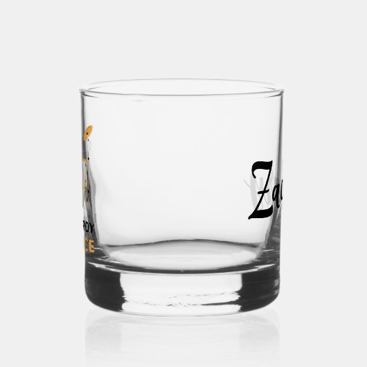 Gepersonaliseerde I Destroy Silence Funny Drummer Whisky Glas (Links)