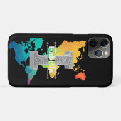 Gepersonaliseerde I Initiaal Silver Monogram Jouw  Case-Mate iPhone Case (Achterkant (horizontaal))