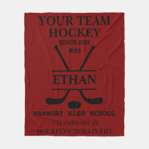 Gepersonaliseerde Ice Hockey Senior Deken