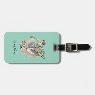 Gepersonaliseerde Ice Skater Bag Label Bagagelabel