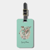 Gepersonaliseerde Ice Skater Bag Label Bagagelabel (Voorkant verticaal)