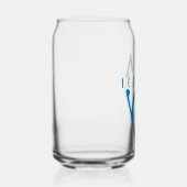 Gepersonaliseerde Iceberg Art Blue Blikvorm Glas (Rechts)