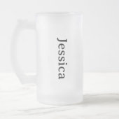 Gepersonaliseerde Iced Coffee Cup, aangepaste bier Matglas Bierpul (Links)