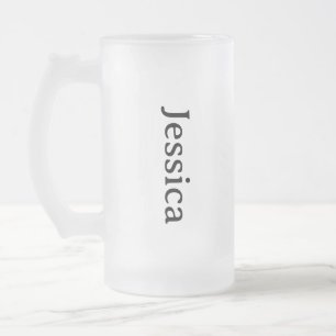 Gepersonaliseerde Iced Coffee Cup, aangepaste bier Matglas Bierpul