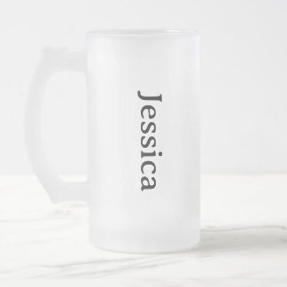 Gepersonaliseerde Iced Coffee Cup, aangepaste bier Matglas Bierpul