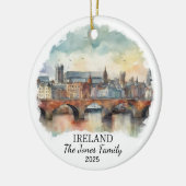 Gepersonaliseerde Ierland Ornament, Ierland Gift Keramisch Ornament (Links)