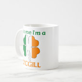 Gepersonaliseerde Iers Kus me Ik ben McGill Koffiemok (Voorkant links)