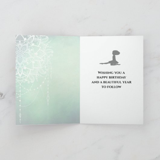 Gepersonaliseerde Ierse Dans Mooie Groene Mandala Kaart (Binnen)