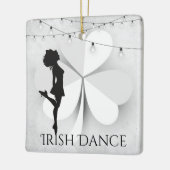 Gepersonaliseerde Ierse dansersklok Dance Kerstmis Keramisch Ornament (Links)