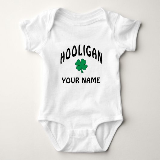 Gepersonaliseerde Ierse Hooligan T-Shirt (Voorkant)