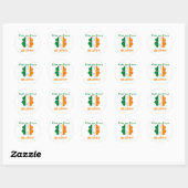 Gepersonaliseerde Ierse Kiss Me Ik Ben Brophy Ronde Sticker (Vel)