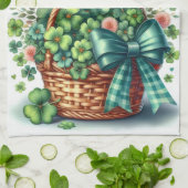 Gepersonaliseerde Ierse Klaver Keuken Handdoeken (Gevouwen)