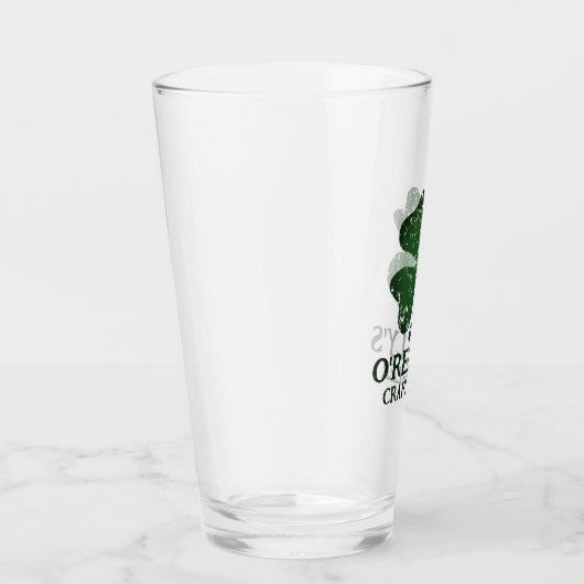 Gepersonaliseerde Ierse pint bier glazen (Rechts)
