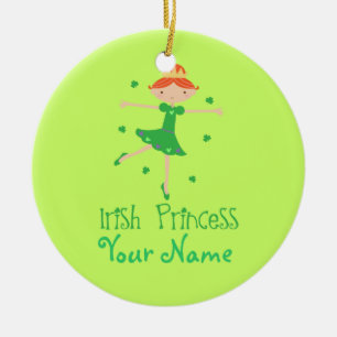 Gepersonaliseerde Ierse prinses Ornament Keepomwil