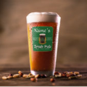 Gepersonaliseerde Ierse pub pint Glas