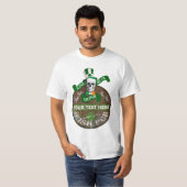 Gepersonaliseerde Ierse pub teken St Pats T-shirt (Voorkant volledig)