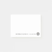 Gepersonaliseerde Ierse rustieke steen Keltische k Post-it® Notes (Voorkant)