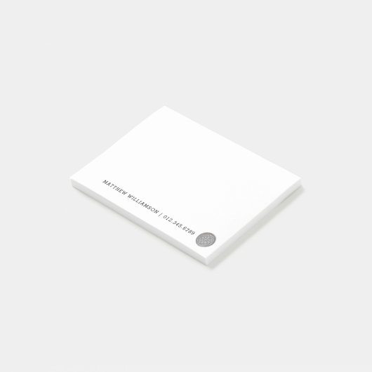 Gepersonaliseerde Ierse rustieke steen Keltische k Post-it® Notes (Schuin)