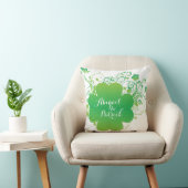 Gepersonaliseerde Ierse Shamrock Accent Pillow Kussen (Stoel)