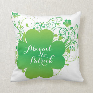 Gepersonaliseerde Ierse Shamrock Accent Pillow Kussen